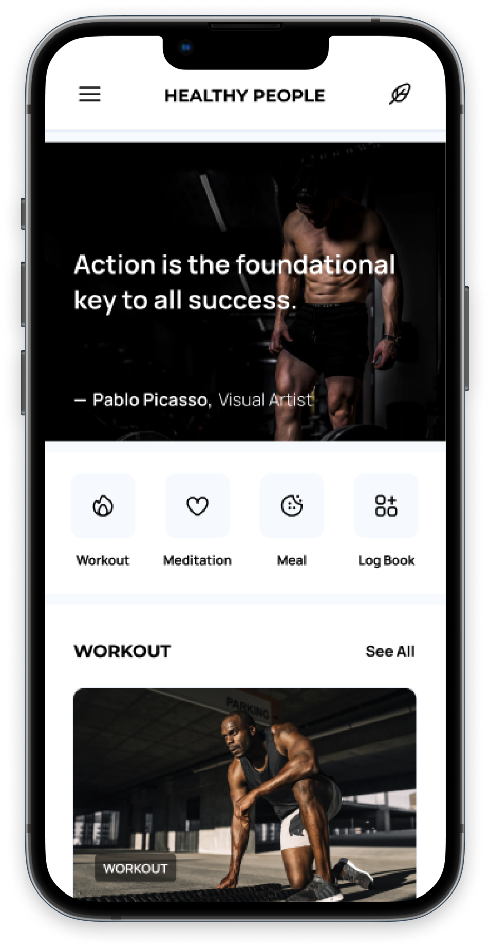 Buzzy mobile app preview generated from the Figma design